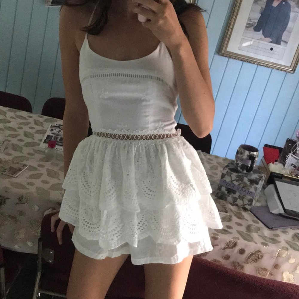 princess polly white romper NWT